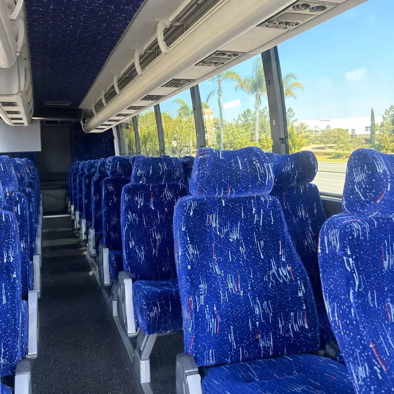 clarksville charter bus interior