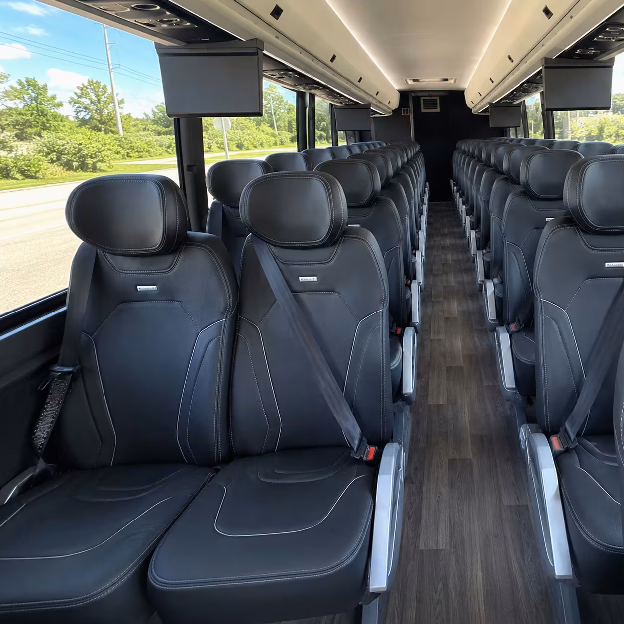 clarksville charter bus rental inside