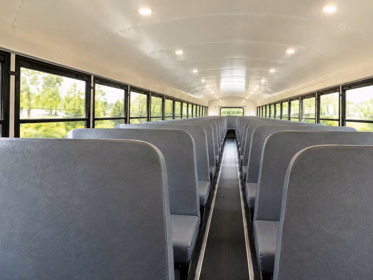 school bus inside