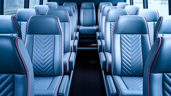 clarksville 28 passenger minibus inside
