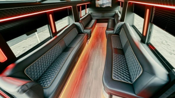 party bus rental interior clarksville