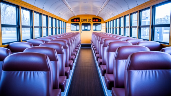 school bus rental interior clarksville