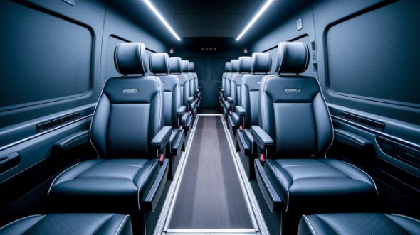 sprinter van with driver interior